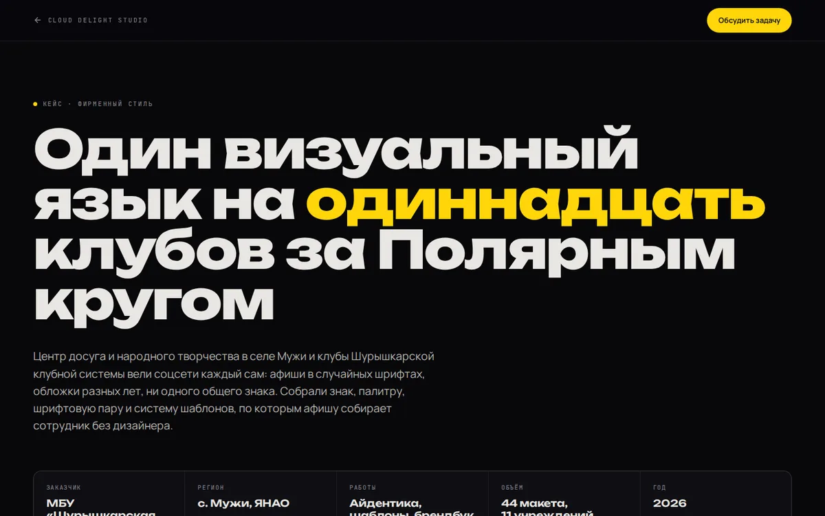 Кейс: фирменный стиль для 11 учреждений